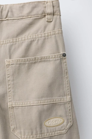 Свободные брюки из саржи- Заказать в России