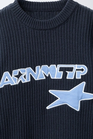 Вязаный джемпер с текстовой нашивкой- Заказать в России