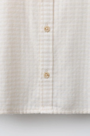 Рубашка с текстурой и вышитыми деревьями- Заказать в России