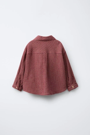 Рубашка в клетку с карманом- Заказать в России