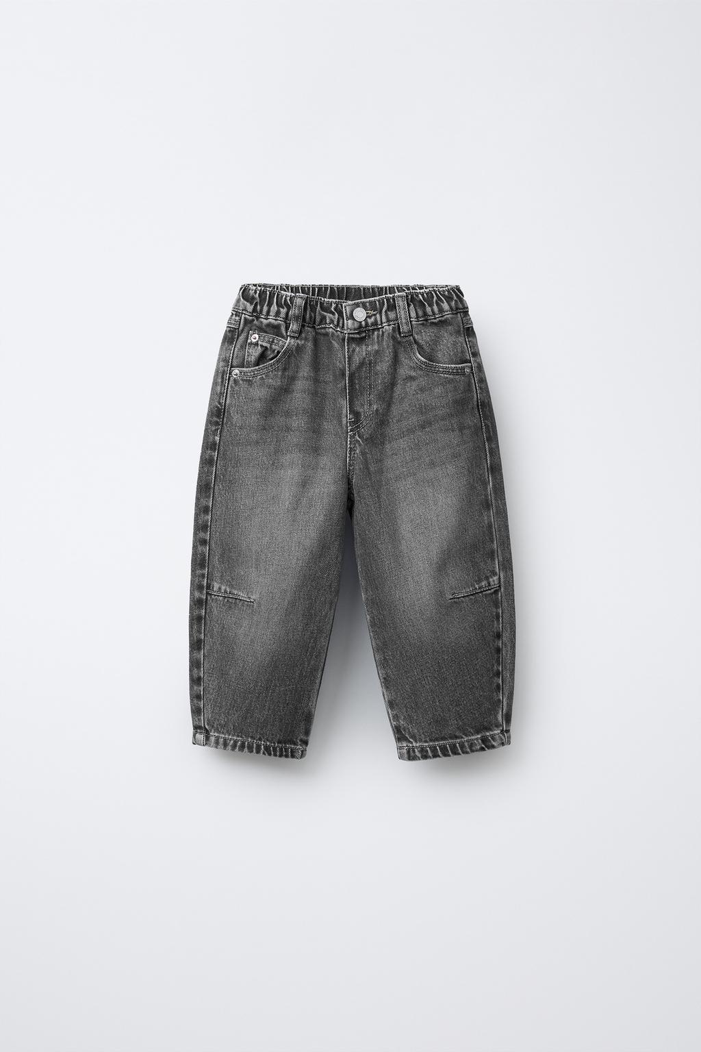 ДЖИНСЫ СВОБОДНОГО КРОЯ С ЗАЩИПАМИ