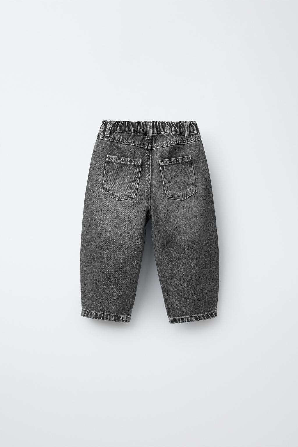 ДЖИНСЫ СВОБОДНОГО КРОЯ С ЗАЩИПАМИ