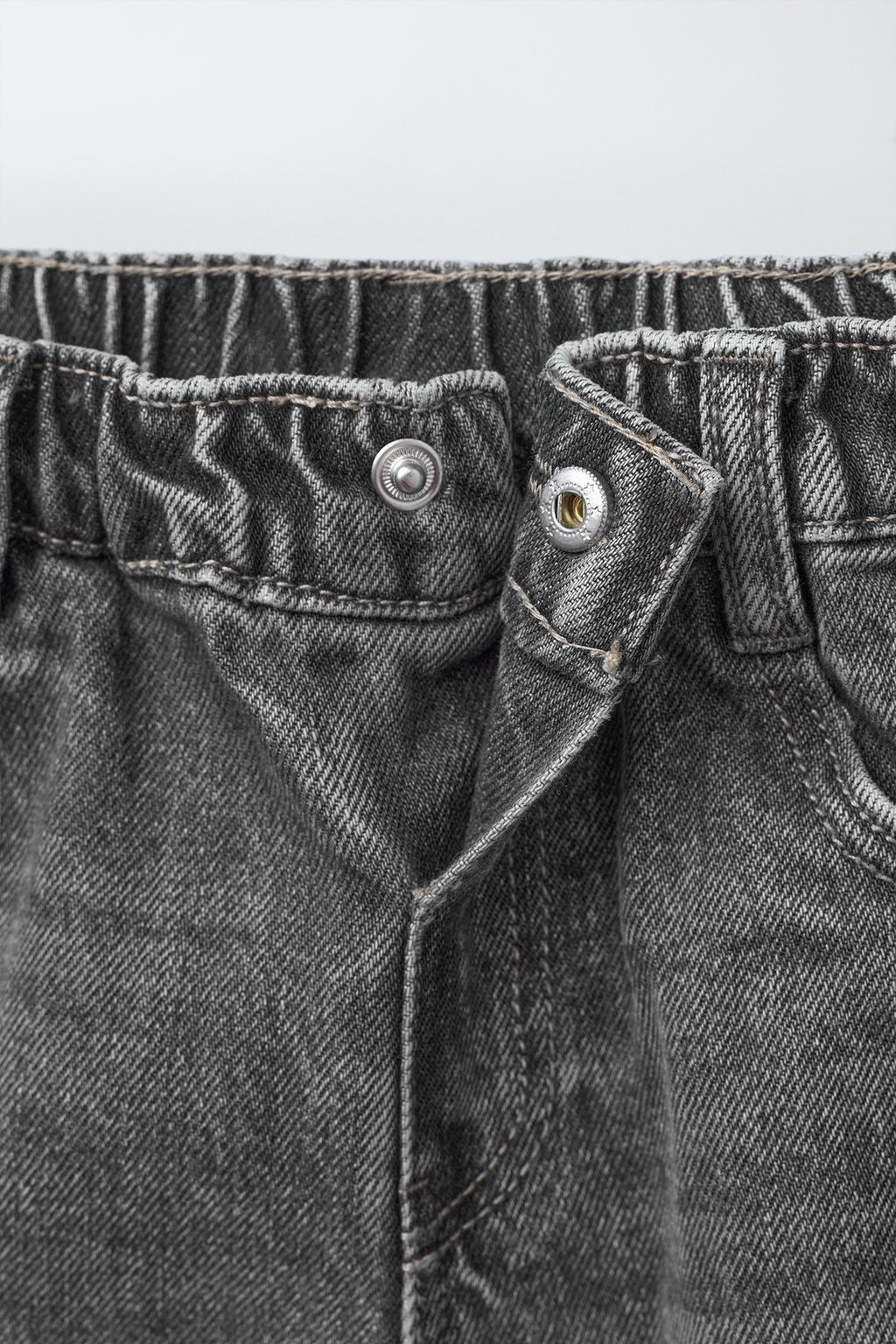 ДЖИНСЫ СВОБОДНОГО КРОЯ С ЗАЩИПАМИ