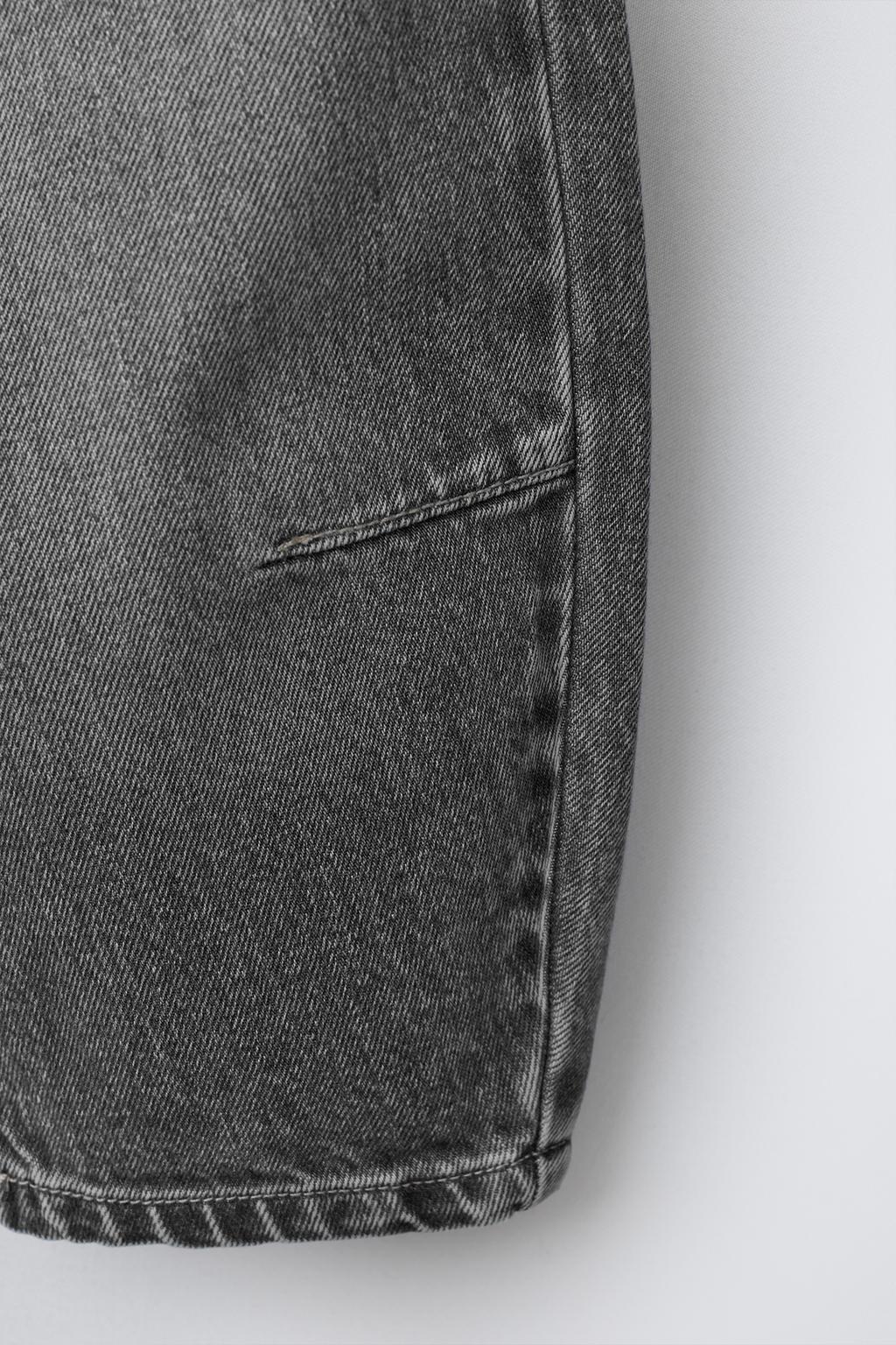 ДЖИНСЫ СВОБОДНОГО КРОЯ С ЗАЩИПАМИ