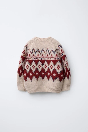 Жаккардовый свитер- Заказать в России