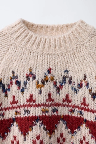 Жаккардовый свитер- Заказать в России