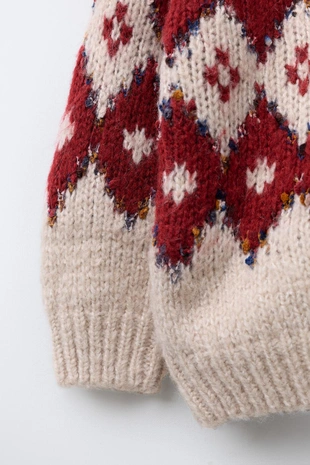 Жаккардовый свитер- Заказать в России