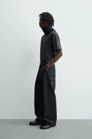 Джинсы CARPINTERO BAGGY FIT с декоративной строчкой- Заказать в России