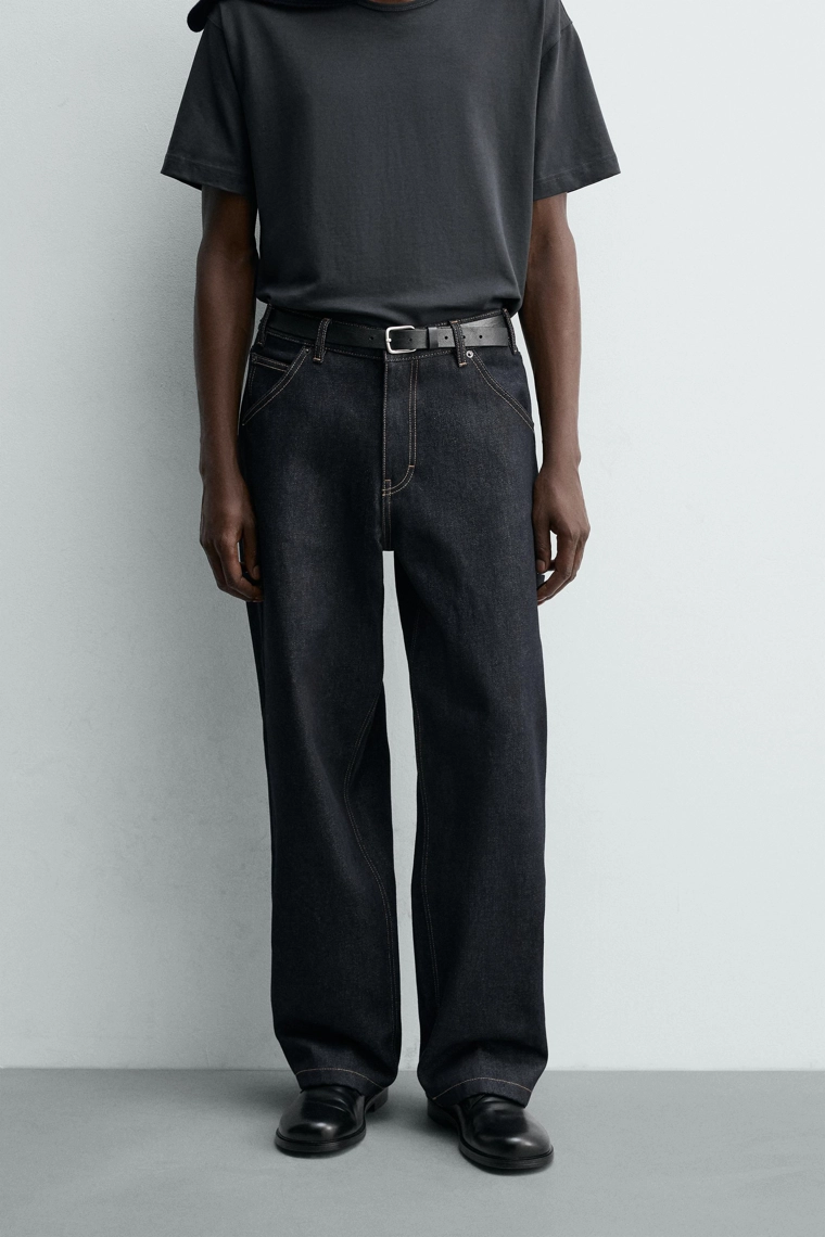 Свободные карго-джинсы с вышивкой