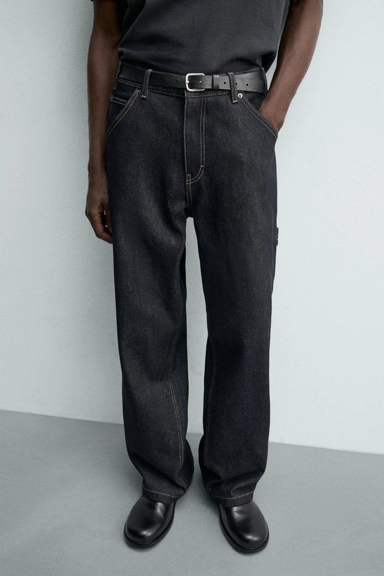 Свободные карго-джинсы с вышивкой