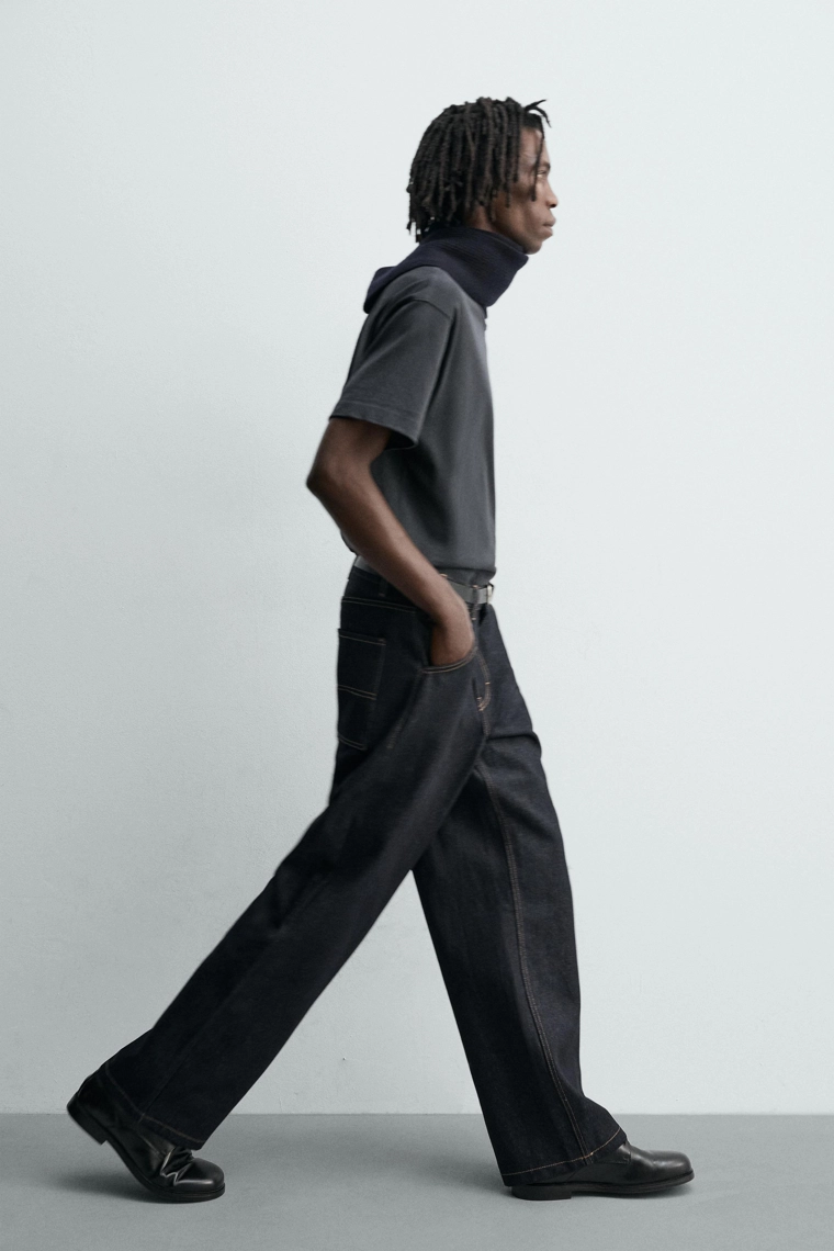 Свободные карго-джинсы с вышивкой