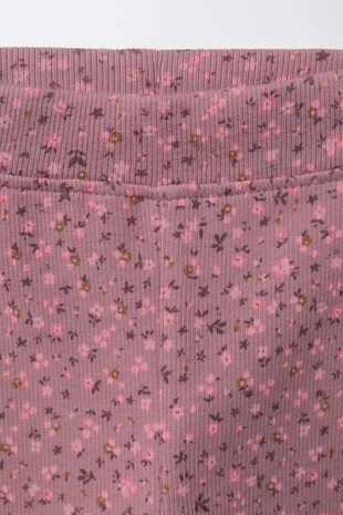 Набор из двух легинсов с принтом и однотонных