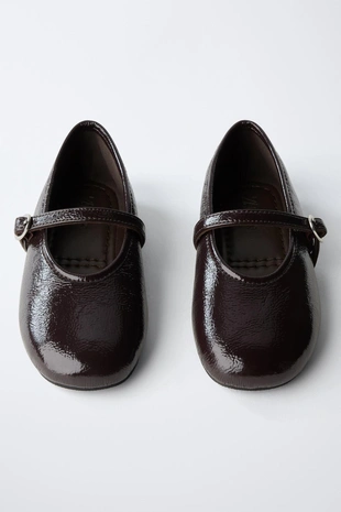 Балетки с пряжкой- Заказать в России