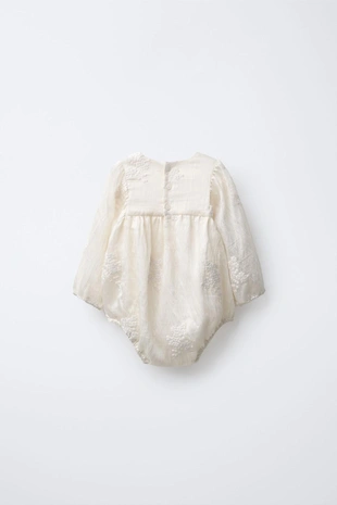 Комбинезон с вышивкой «цветы»- Заказать в России