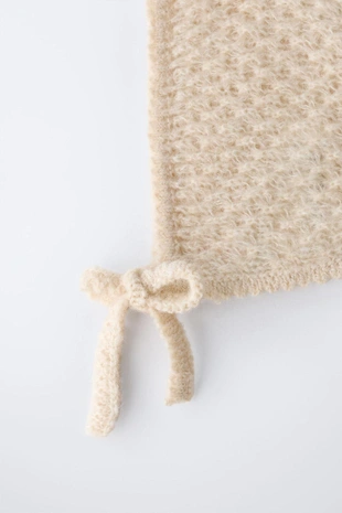 Трикотажный чепчик с шерстью- Заказать в России