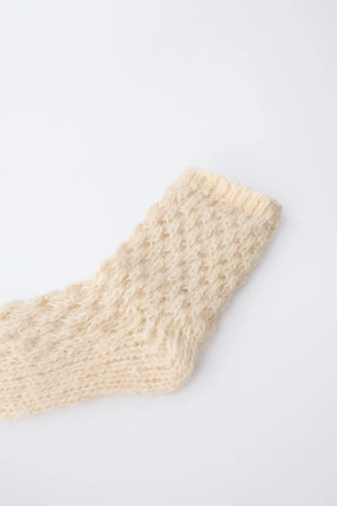 Носки из вязаного материала с 15% шерсти- Заказать в России
