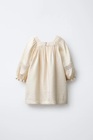 Атласное платье с вышивкой- Заказать в России