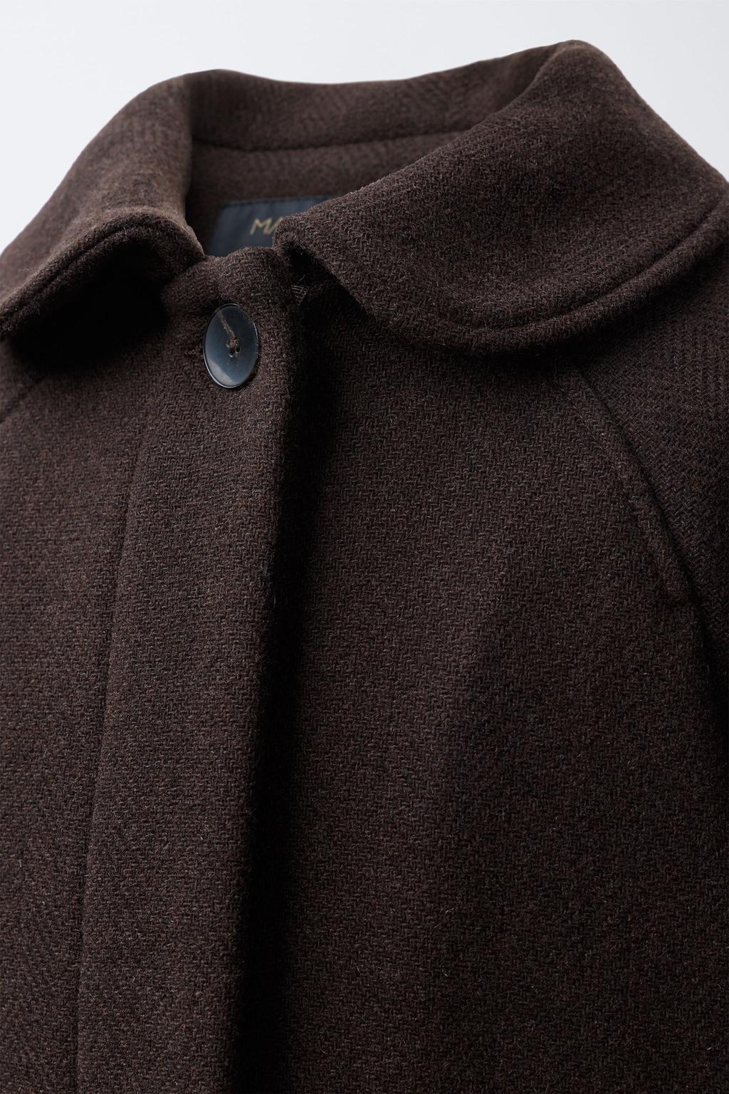 ПАЛЬТО ИЗ СМЕСОВОЙ ШЕРСТИ