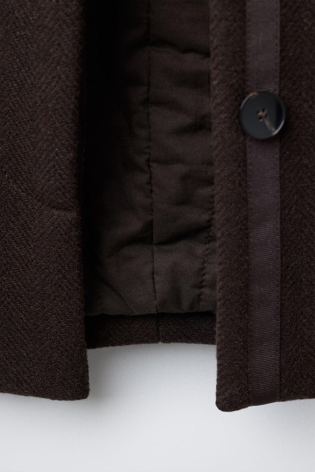 ПАЛЬТО ИЗ СМЕСОВОЙ ШЕРСТИ