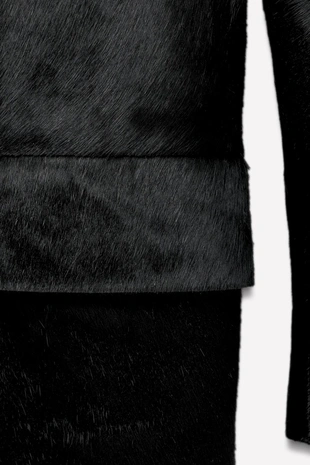 Кожаное овчиная шуба LUDOVIC DE SAINT SERNIN X ZARA- Заказать в России