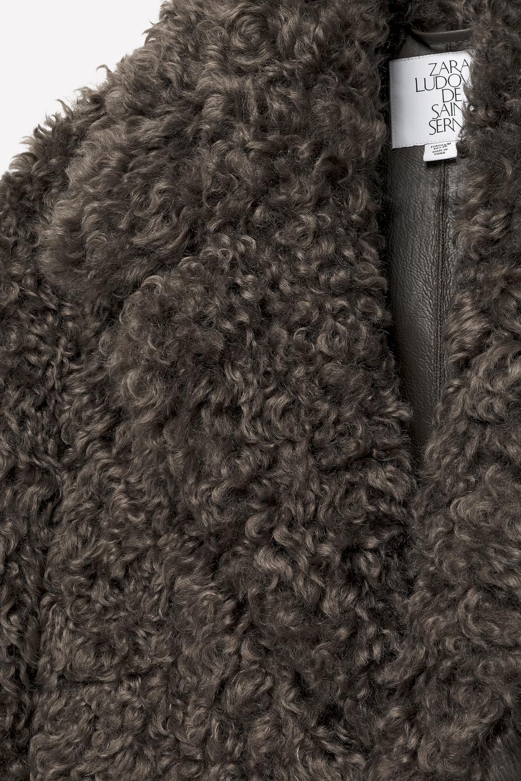 Пальто из кожи ludovic de saint sernin x zara