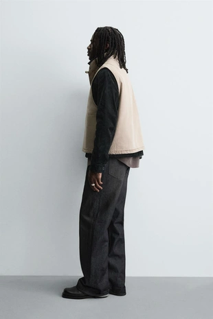 Стеганый жилет свободного кроя- Заказать в России