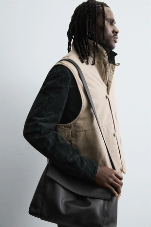 Стеганый жилет свободного кроя- Заказать в России