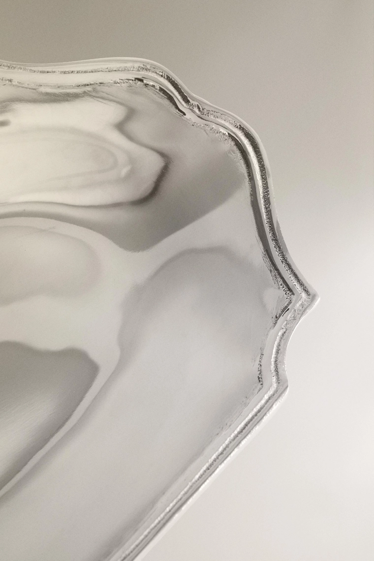 Декоративный стальной поднос