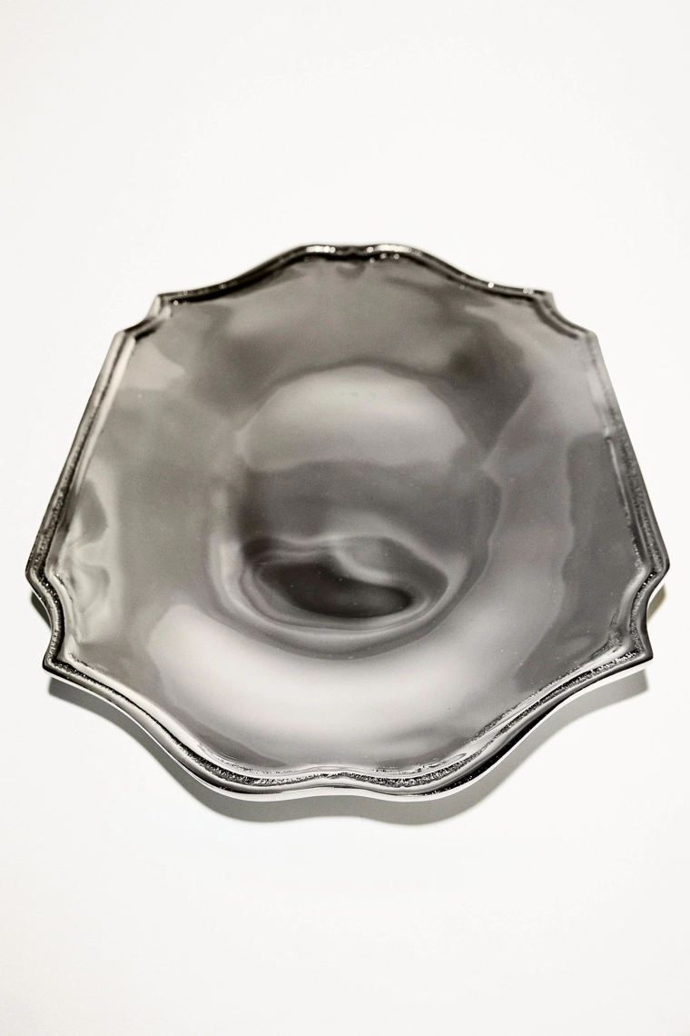 Декоративный стальной поднос
