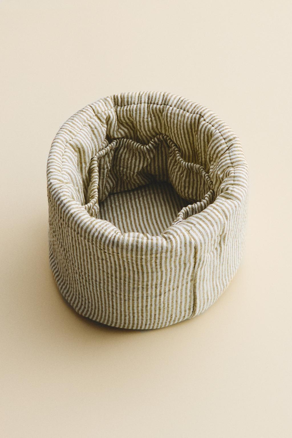 Органайзер для пеленания zara из муслина с полосками