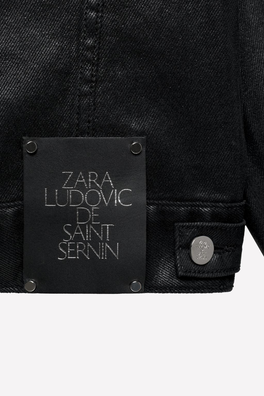 Джинсовая куртка из воскованного денима ludovic de saint sernin x zara