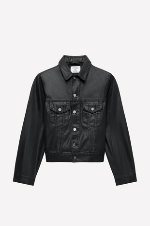 Джинсовая куртка из воскованного денима LUDOVIC DE SAINT SERNIN X ZARA- Заказать в России