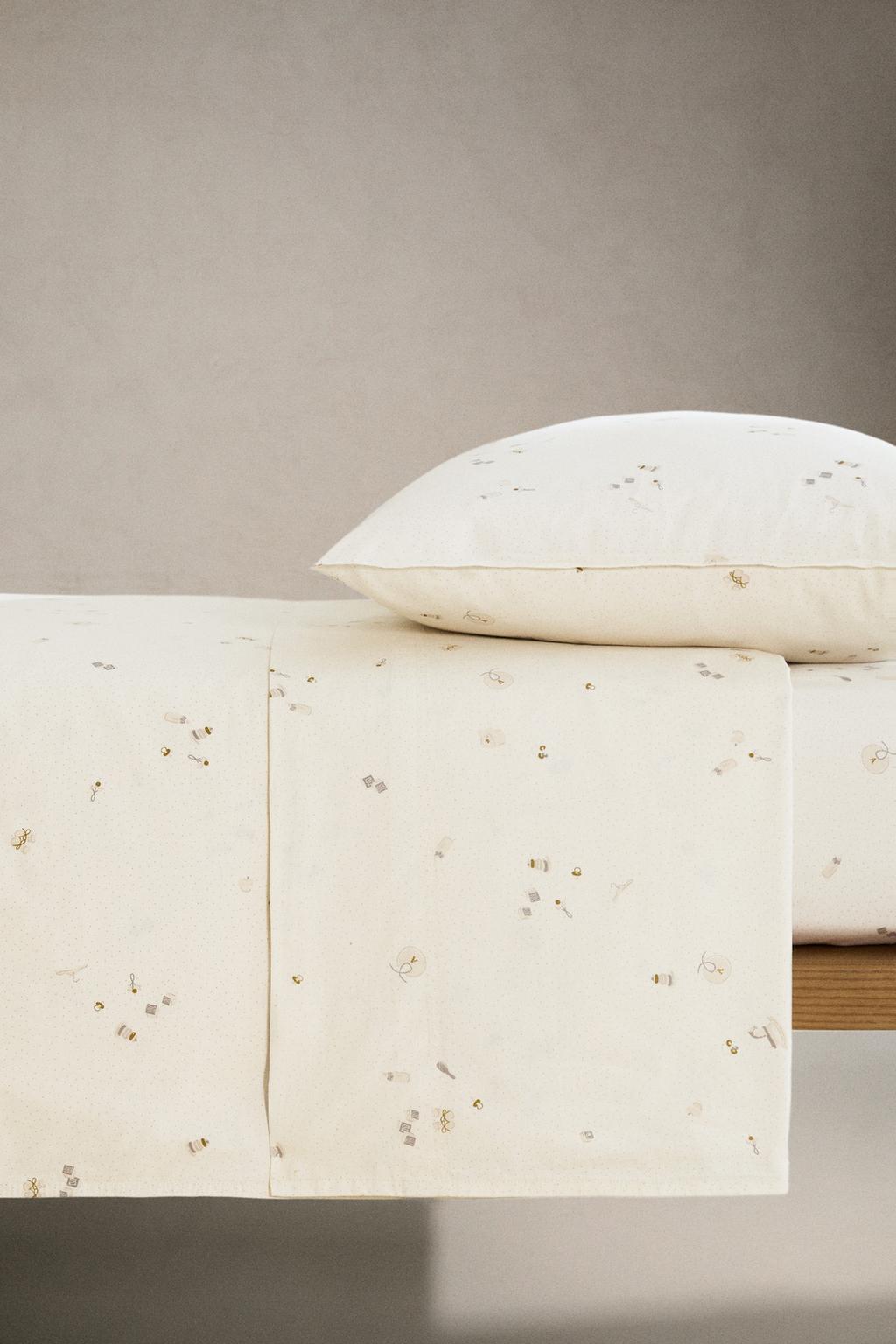 Детский принтованный нагруженный простынный