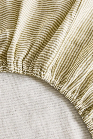 Детский простынь с полосками из муслина- Заказать в России