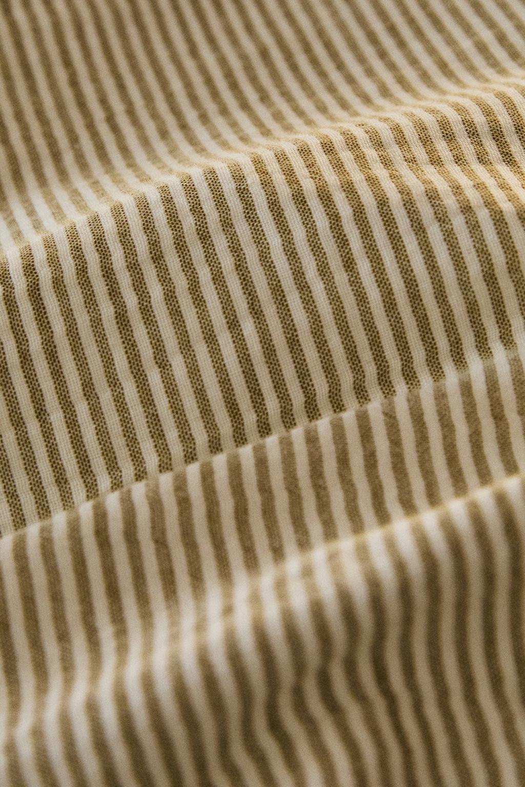 Детское стеганое одеяло из муслина в полоску