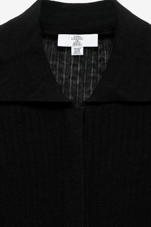 Black | 9598/253/800 - Zara Платье из шерсти и шелка LUDOVIC DE SAINT SERNIN X ZARA