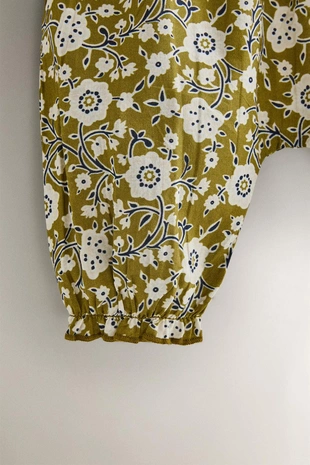 Детские брюки-саруэль с цветочным принтом- Заказать в России