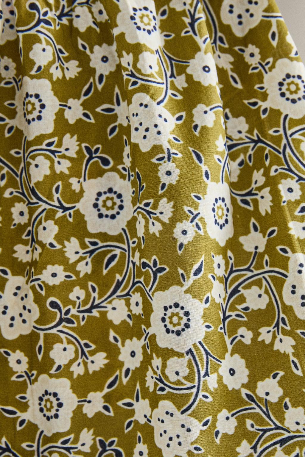 Детские брюки-саруэль с цветочным принтом