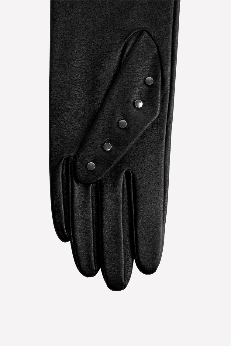 Длинные перчатки из 100% кожи с заклепками ludovic de saint sernin x zara