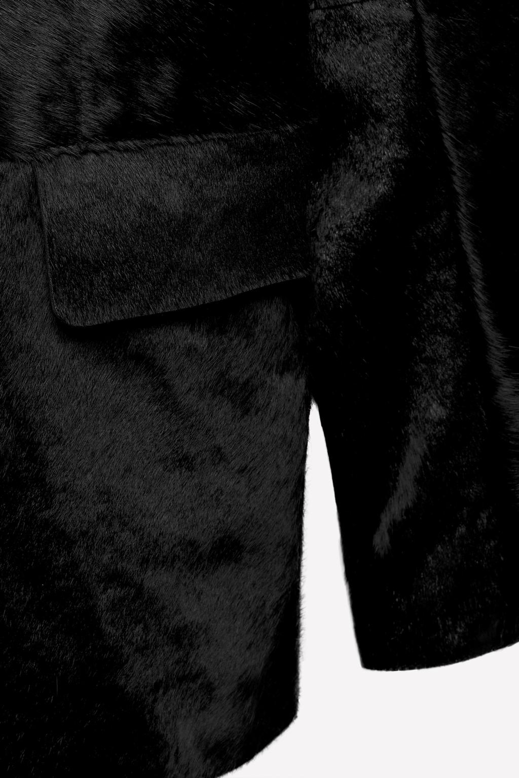 Шерстяной кожаный блейзер ludovic de saint sernin x zara