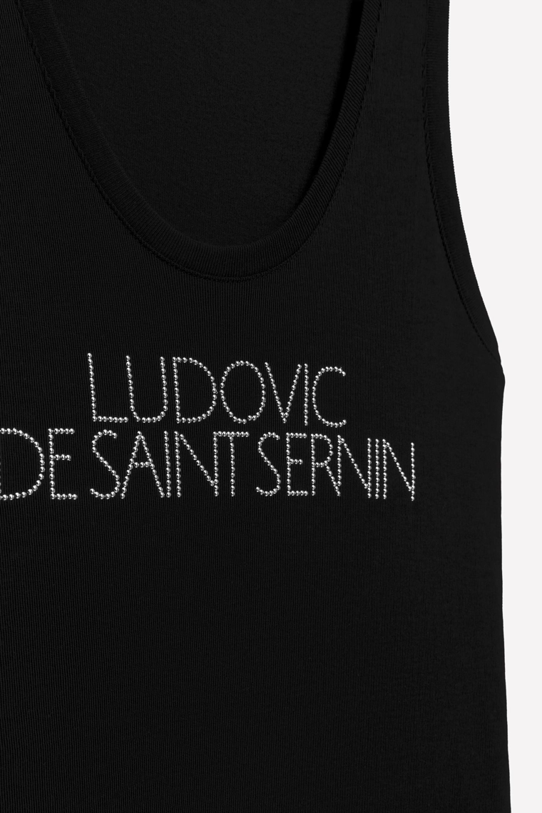 Топ с блестящим текстом ludovic de saint sernin x zara