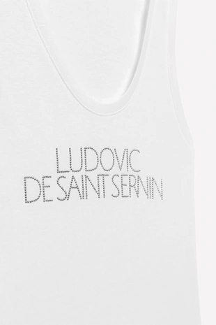 White | 0264/921/250 - Zara Топ SHINY TEXT LUDOVIC DE SAINT SERNIN X ZARA
