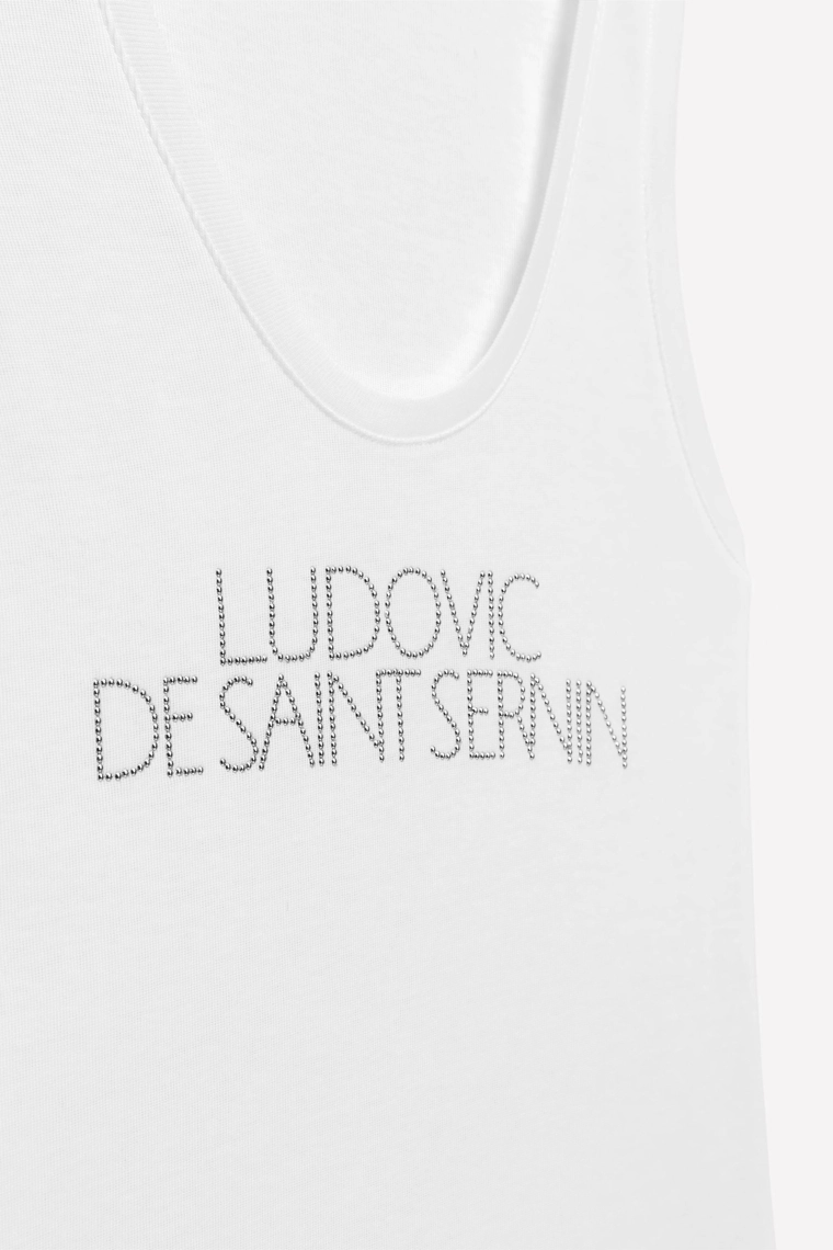 Топ с блестящим текстом ludovic de saint sernin x zara
