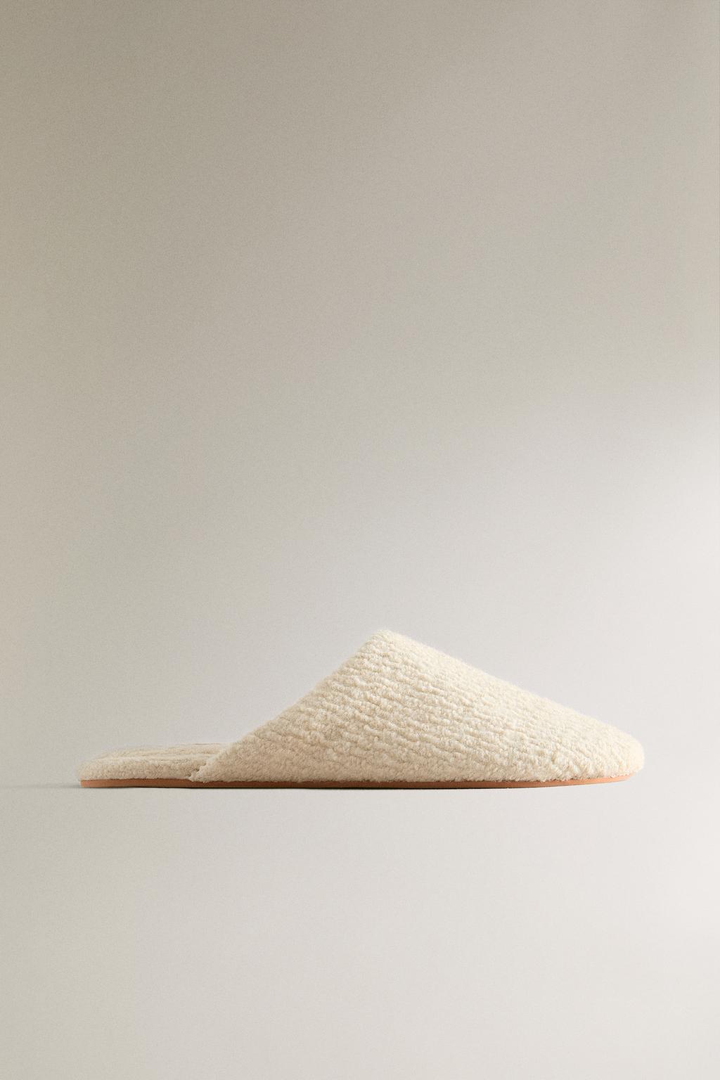 Тапочки-мюли из шерсти