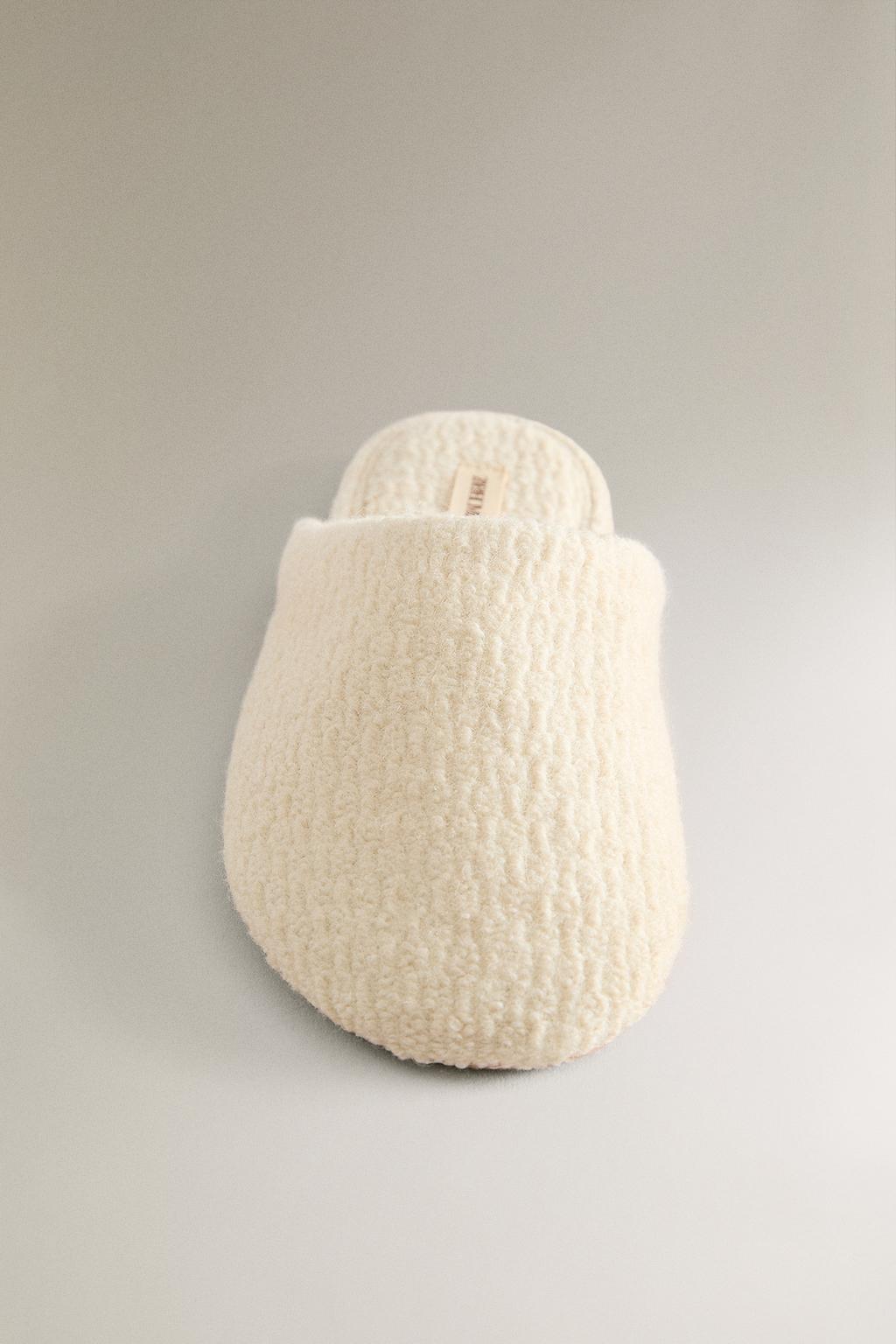 Тапочки-мюли из шерсти