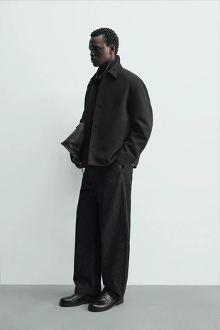 Куртка-рубашка из шерсти