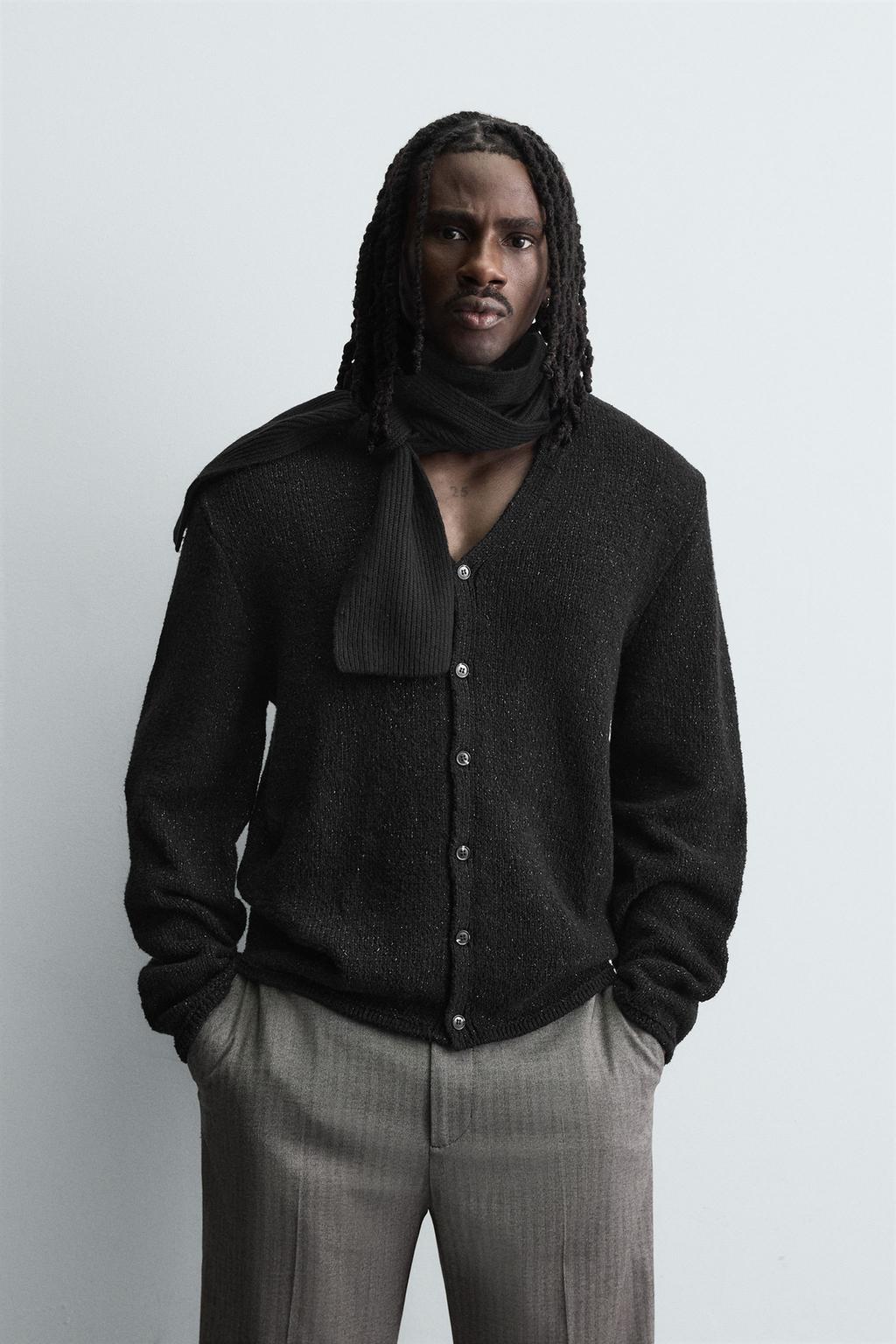 БЛЕСТЯЩИЙ ТЕКСТУРНЫЙ КАРДИГАН