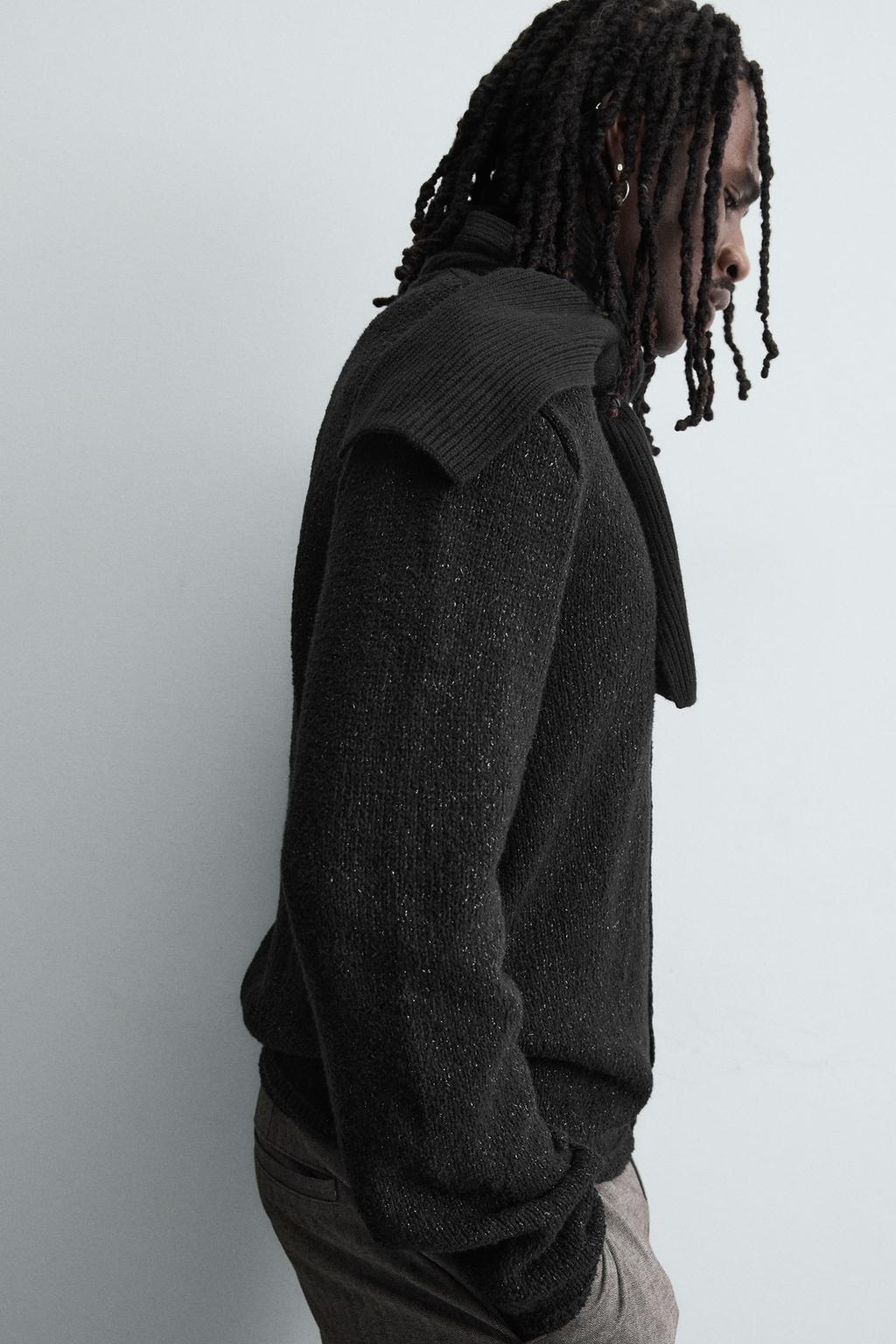 БЛЕСТЯЩИЙ ТЕКСТУРНЫЙ КАРДИГАН