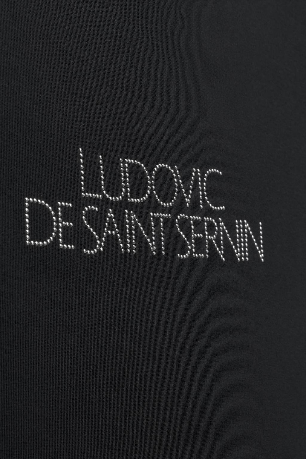 Футболка-топ с логотипом rhinestone ludovic de saint sernin x zara