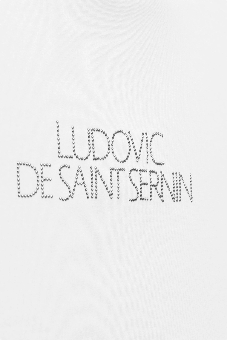 Топ-майка с логотипом из страз ludovic de saint sernin x zara